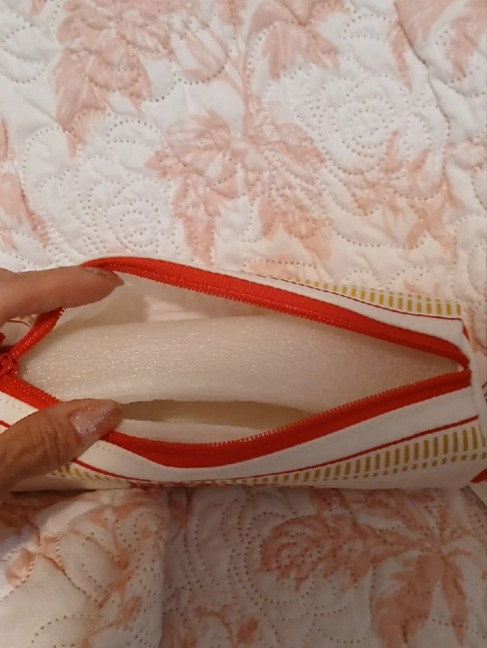 Cup Noodles Red & White Zip Cosmetic Pouch